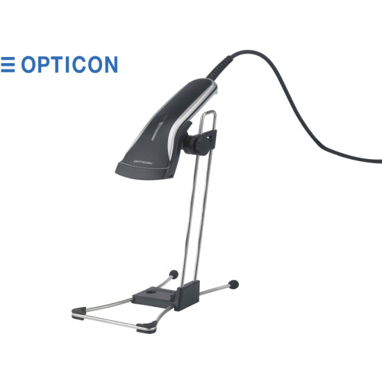 POS BARCODE SCANNER OPTICON OPR 2001Z 1D W. STAND NEW (Refurbished)