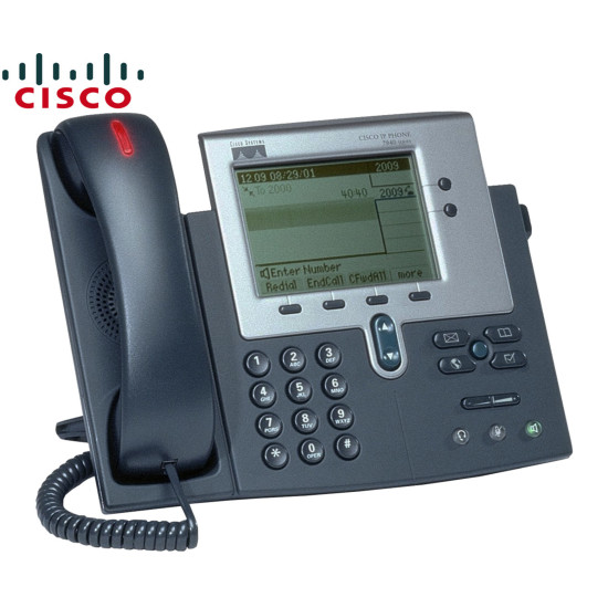 IP PHONE CISCO UNIFIED  CP-7940G NPS/NO HANDSET GA- (Refurbished)