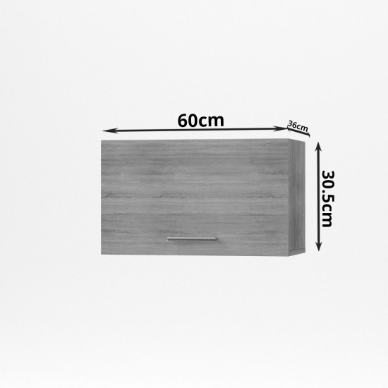 Alina Ντουλάπι Απορροφητήρα Πάνω ντουλάπι 60x30,5x36cm Σονόμα-Μόκκα