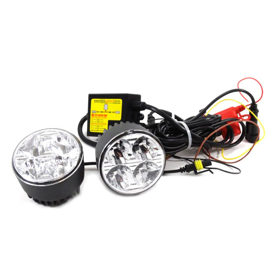 ΦΩΤΑ ΗΜΕΡΑΣ DRL 12/24V 11,16W 8xSMD LED 800lm DRL 510HP ΣΤΡΟΓΓΥΛΟΙ 70mm 2ΤΕΜ