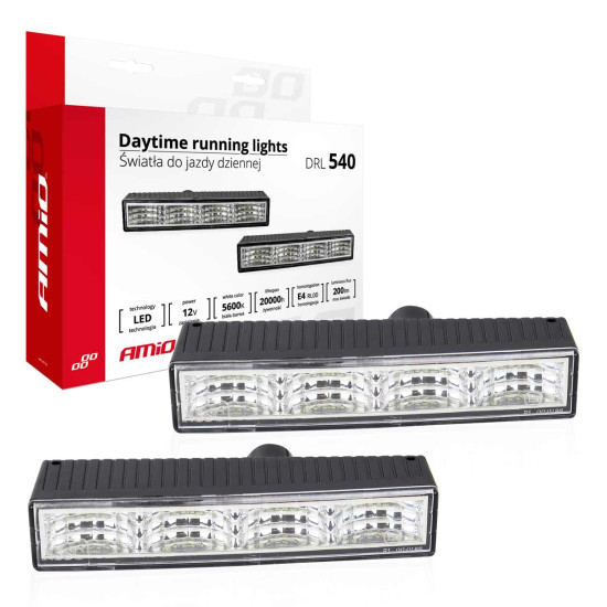 ΦΩΤΑ ΗΜΕΡΑΣ DRL 540L 12V 1W 8xSMD LED 200lm 125x24x47>32mm 2ΤΕΜ