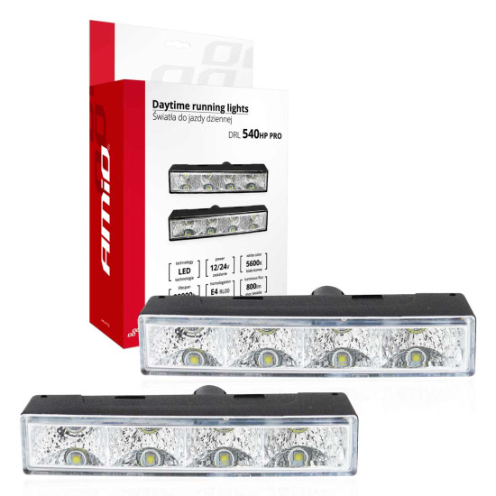 ΦΩΤΑ ΗΜΕΡΑΣ DRL 540HP PRO 12/24V 6W 4xSMD LED 800lm 125x24x50>30mm 2ΤΕΜ