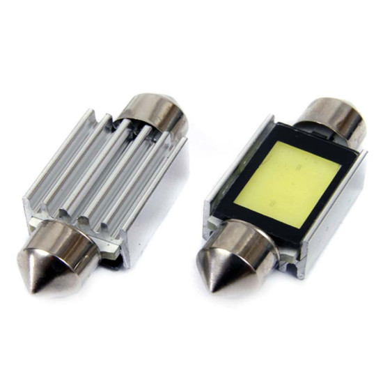 ΛΑΜΠΑΚΙΑ ΠΛΑΦΟΝΙΕΡΑΣ 39mm 12V 5.600K COB LED CAN-BUS AMIO - 2 ΤΕΜ.