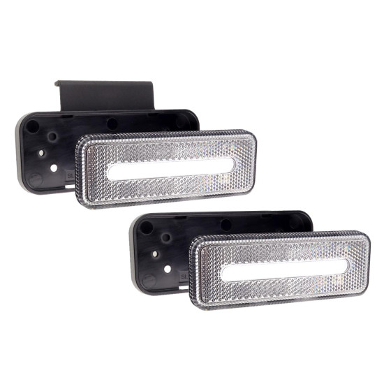 ΦΩΣ ΟΓΚΟΥ ΦΟΡΤΗΓΟΥ LED ΛΕΥΚΟ 10-30V 124x49x22mm ΑΔΙΑΒΡΟΧΟ OM-02-W AMIO 1ΤΕΜ.