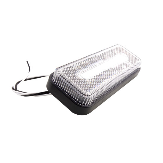 ΦΩΣ ΟΓΚΟΥ ΦΟΡΤΗΓΟΥ LED ΛΕΥΚΟ 10-30V 124x49x22mm ΑΔΙΑΒΡΟΧΟ OM-02-W AMIO 1ΤΕΜ.