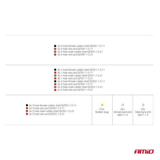 ΦΙΣ & ΒΥΣΜΑΤΑ ΚΑΛΩΔΙΩΝ 6 ΤΥΠΩΝ 12/24V ΑΡΣΕΝΙΚΑ ΚΑΙ ΘΗΛΥΚΑ ΣΕΤ ΑΜΙΟ - 352 ΤΕΜ.