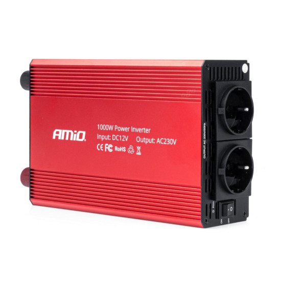 INVERTER 12>230V 1000W>2000W 3x230V socket PI05 ΑMiO - 1 TEM.