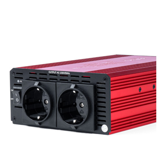 INVERTER 12>230V 1000W>2000W 3x230V socket PI05 ΑMiO - 1 TEM.