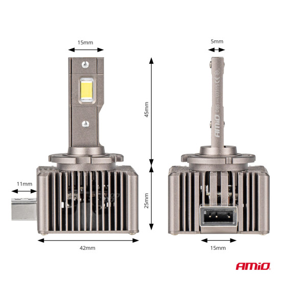 ΛΑΜΠΕΣ LED D8S 9>16V 70W 6.500K 8600lm (ΜΕ ΨΥΚΤΡΑ) XD SERIES ΑΜΙΟ - 2 ΤΕΜ.