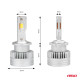 ΛΑΜΠΕΣ LED D4S/D4R 12V 6.000K 6800lm CAN-BUS D-BASIC SERIES AMIO - 2 Τεμ.