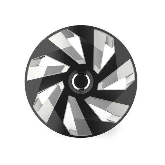 ΤΑΣΙ 14 INCH INCH HUBCAP VECTOR RC SILVER BLACK AMiO - 1 ΤΕΜ.