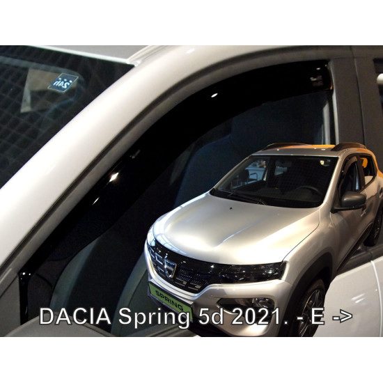 ΑΝΕΜΟΘΡΑΥΣΤΕΣ ΓΙΑ DACIA SPRING ELECTRIC 5D 2021  ΖΕΥΓΑΡΙ ΑΠΟ ΕΥΚΑΜΠΤΟ ΦΙΜΕ ΠΛΑΣΤΙΚΟ HEKO - 2 ΤΕΜ.