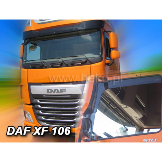 ΑΝΕΜΟΘΡΑΥΣΤΕΣ ΓΙΑ DAF XF 106 2013-2021 ΖΕΥΓΑΡΙ ΑΠΟ ΕΥΚΑΜΠΤΟ ΦΙΜΕ ΠΛΑΣΤΙΚΟ HEKO - 2 ΤΕΜ.