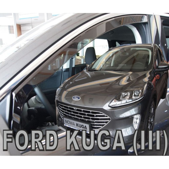 ΑΝΕΜΟΘΡΑΥΣΤΕΣ ΓΙΑ FORD KUGA 5D 2019+ ΖΕΥΓΑΡΙ ΑΠΟ ΕΥΚΑΜΠΤΟ ΦΙΜΕ ΠΛΑΣΤΙΚΟ HEKO - 2 ΤΕΜ.