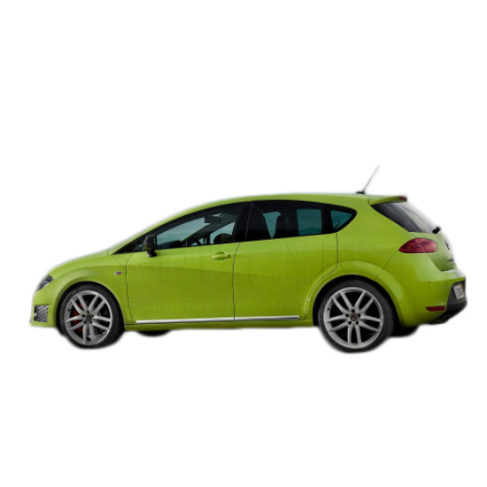 SEAT LEON 1P 5D HB 06-12 ΠΛΑΙΝΟ ΠΡΟΣΤΑΤΕΥΤΙΚΟ TRIM ΠΟΡΤΑΣ ΑΤΣΑΛΙ+ΠΛΑΣΤΙΚΟ ΧΡΩΜΙΟ 8ΤΕΜ