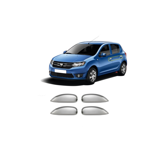 DACIA SANDERO 2 4D 2013+ ΧΕΡΟΥΛΙΑ ΠΟΡΤΑΣ ΧΡΩΜΙΟ ΜΕΤΑΛΛΙΚΑ 4ΤΕΜ