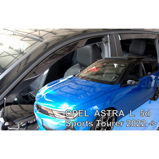 ΑΝΕΜΟΘΡΑΥΣΤΕΣ ΓΙΑ OPEL ASTRA L 5D SPORTS TOURER ESTATE 2022+? ΣΕΤ ΑΥΤΟΚΙΝΗΤΟΥ ΑΠΟ ΕΥΚΑΜΠΤΟ ΦΙΜΕ ΠΛΑΣΤΙΚΟ HEKO - 4 ΤΕΜ.