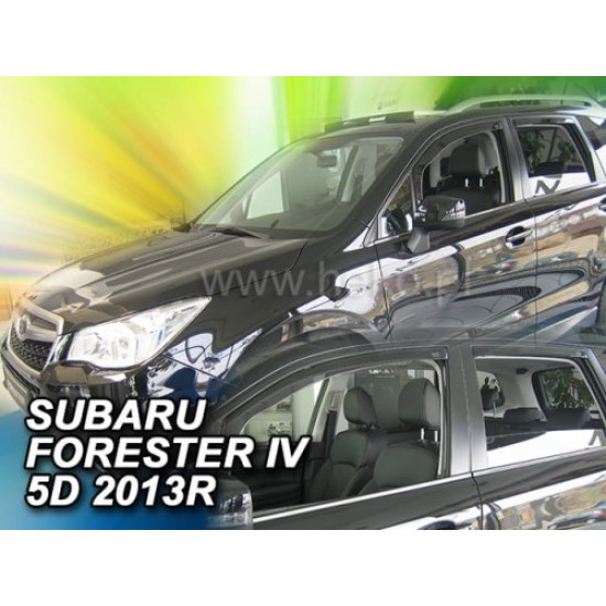 SUBARU FORESTER IV 5D 2013-2018 ΣΕΤ ΑΝΕΜΟΘΡΑΥΣΤΕΣ ΑΥΤΟΚΙΝΗΤΟΥ ΑΠΟ ΕΥΚΑΜΠΤΟ ΦΙΜΕ ΠΛΑΣΤΙΚΟ HEKO - 4 ΤΕΜ.