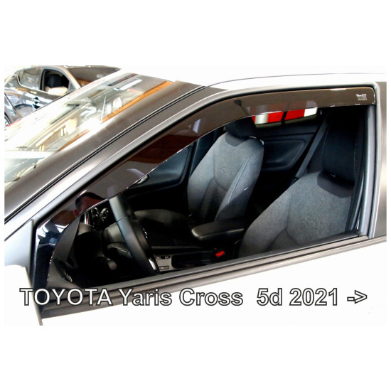 ΑΝΕΜΟΘΡΑΥΣΤΕΣ ΓΙΑ TOYOTA YARIS CROSS 5D 2021+ ΖΕΥΓΑΡΙ ΑΠΟ ΕΥΚΑΜΠΤΟ ΦΙΜΕ ΠΛΑΣΤΙΚΟ HEKO - 2 ΤΕΜ.