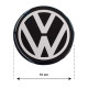 VW ΑΥΤΟΚΟΛΛΗΤΑ ΣΗΜΑΤΑ ΖΑΝΤΩΝ 10 cm ΜΑΥΡΟ/ΧΡΩΜΙΟ ΜΕ ΕΠΙΚΑΛΥΨΗ ΣΜΑΛΤΟΥ  - 4 ΤΕΜ.