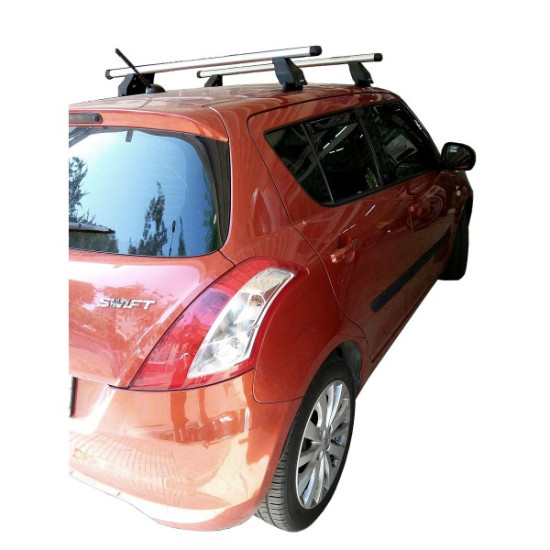 KIT ΜΕ ΜΠΑΡΕΣ ΟΡΟΦΗΣ ΓΙΑ SUZUKI SWIFT 5D 2005-2013 ΑΛΟΥΜΙΝΙΟΥ TEMA MENABO (AL1-3360-FIX058G)-2 ΤΕΜ.