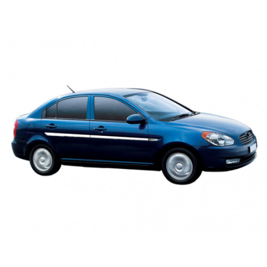 ΔΙΑΚΟΣΜΗΤΙΚΗ ΦΑΣΑ ΠΟΡΤΑΣ ΧΡΩΜΙΟ ΓΙΑ HYUNDAI ACCENT/ERA SD 2005-2011 4ΤΕΜ.