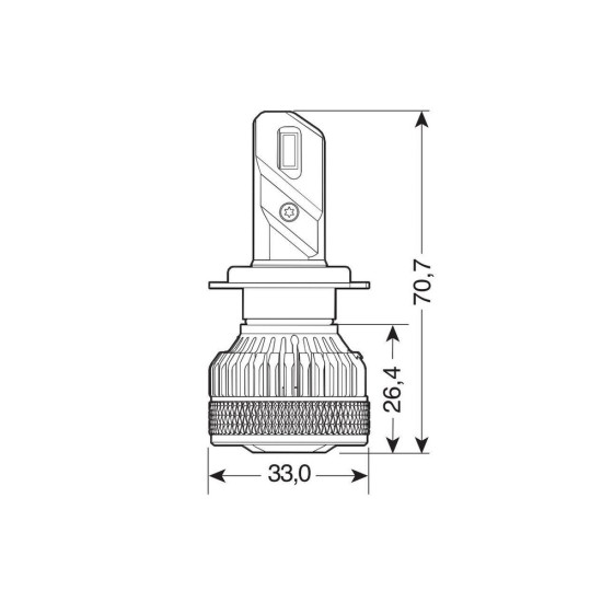 H7 9-32V PX26d 6.500K 7.200lm 45W HALO LED LIGHTING SERIES 14 G-XP SPECIAL CHIPS  LED KIT LAMPA - 2 TEM.