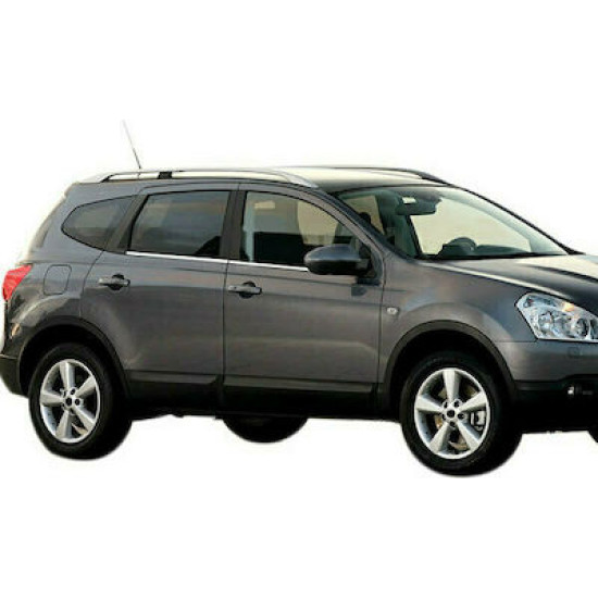 NISSAN QASHQAI+2 5D 2010-2014 TRIM ΜΑΡΚΕ ΠΑΡΑΘΥΡΩΝ ΑΥΤΟΚΟΛΛΗΤΑ ΧΡΩΜΙΟΥ 4ΤΕΜ.