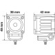 ΠΡΟΒΟΛΕΑΣ ΤΕΤΡΑΓΩΝΟΣ WL-19 1LED 10W 600lm 9-32V 36x49x42mm ΦΩΣ ΚΑΡΦΙ 1 ΤΕΜ.