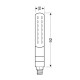 ΦΛΑΣ ΠΙΣΩ ΓΙΑ MOTO LINE SQ 12V SMD LED 3 ΧΡΗΣΕΩΝ ΘΕΣΕΩΣ/STOP/ΦΛΑΣ (ΜΑΥΡΟ 92 X 16 mm) - 2 ΤΕΜ.