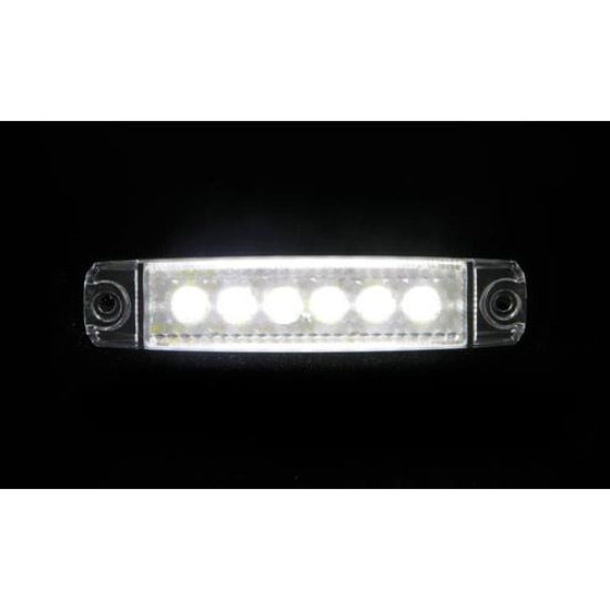 ΦΩΣ ΟΓΚΟΥ 6LED ΛΕΥΚΟ 12/24V 96mm ΑΔΙΑΒΡΟΧΟ 1ΤΕΜ.