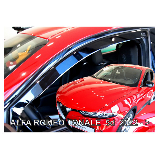 ΑΝΕΜΟΘΡΑΥΣΤΕΣ ΓΙΑ ALFA ROMEO TONALE 5D 2020+  SET ΑΠΟ ΕΥΚΑΜΠΤΟ ΦΙΜΕ ΠΛΑΣΤΙΚΟ HEKO - 4 ΤΕΜ.