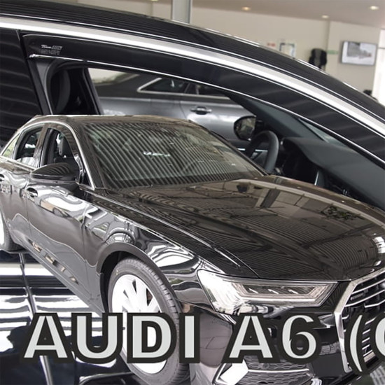 ΑΝΕΜΟΘΡΑΥΣΤΕΣ ΓΙΑ AUDI A6 C8 4D / AUDI A6 C8 5D AVANT 2018-2021 ΖΕΥΓΑΡΙ ΑΠΟ ΕΥΚΑΜΠΤΟ ΦΙΜΕ ΠΛΑΣΤΙΚΟ HEKO - 2 ΤΕΜ.