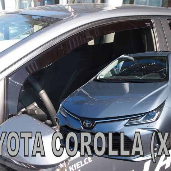 ΑΝΕΜΟΘΡΑΥΣΤΕΣ ΓΙΑ TOYOTA COROLLA XII 4D/5D 2018+ ΖΕΥΓΑΡΙ ΑΠΟ ΕΥΚΑΜΠΤΟ ΦΙΜΕ ΠΛΑΣΤΙΚΟ HEKO - 2 ΤΕΜ.