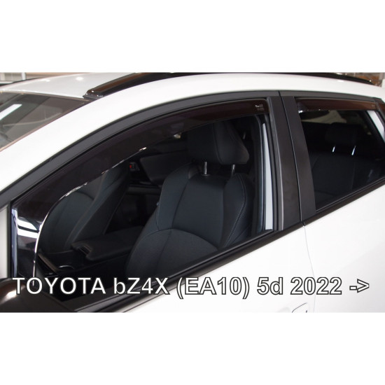 ΑΝΕΜΟΘΡΑΥΣΤΕΣ ΓΙΑ TOYOTA BZ4X (EA10) 5D 2022+ ΣΕΤ ΑΥΤΟΚΙΝΗΤΟΥ ΑΠΟ ΕΥΚΑΜΠΤΟ ΦΙΜΕ ΠΛΑΣΤΙΚΟ HEKO - 4 ΤΕΜ.