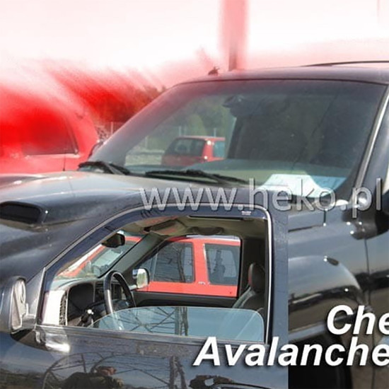 ΑΝΕΜΟΘΡΑΥΣΤΕΣ ΓΙΑ CHEVROLET AVALANCHE 4D 2002-2006 ΖΕΥΓΑΡΙ ΑΠΟ ΕΥΚΑΜΠΤΟ ΦΙΜΕ ΠΛΑΣΤΙΚΟ HEKO - 2 ΤΕΜ.