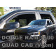 ΑΝΕΜΟΘΡΑΥΣΤΕΣ ΓΙΑ DODGE RAM 1500 4D 2019+ (QUAD CAB) 1,5 ΚΑΜΠΙΝΑ ΣΕΤ ΑΥΤΟΚΙΝΗΤΟΥ ΑΠΟ ΕΥΚΑΜΠΤΟ ΦΙΜΕ ΠΛΑΣΤΙΚΟ HEKO - 4 ΤΕΜ.