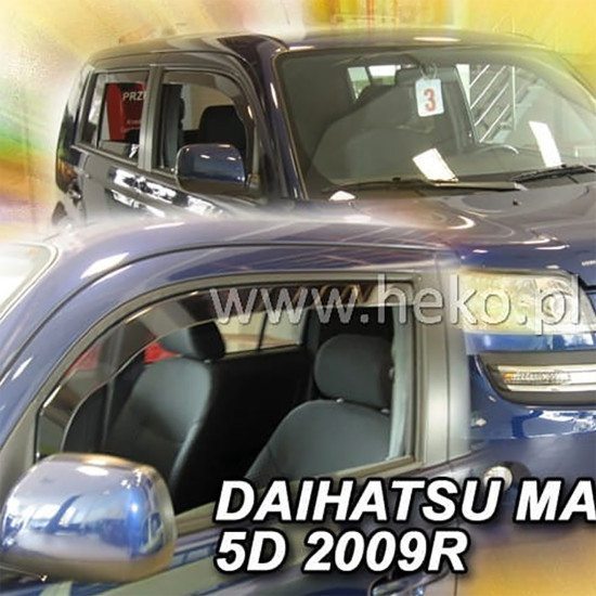 ΑΝΕΜΟΘΡΑΥΣΤΕΣ ΓΙΑ DAIHATSU MATERIA 5D 2006-2016 ΖΕΥΓΑΡΙ ΑΠΟ ΕΥΚΑΜΠΤΟ ΦΙΜΕ ΠΛΑΣΤΙΚΟ HEKO - 2 ΤΕΜ.