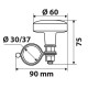 ΤΕΜΠΕΛΗΣ ΤΙΜΟΝΙΟΥ SPINNY LINE 60mm ΓΙΑ ΤΙΜΟΝΙΑ 30-37mm (ΜΑΥΡΟ CARBON ΜΕ ΚΟΚΚΙΝΗ ΡΙΓΑ)