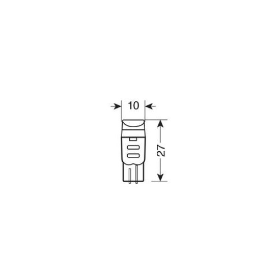 T10 W5W 24-28V W2,1x9,5d MEGA-LED3 70lm (ΔΙΠΛΗΣ ΠΟΛΙΚΟΤΗΤΑΣ) 20ΤΕΜ.