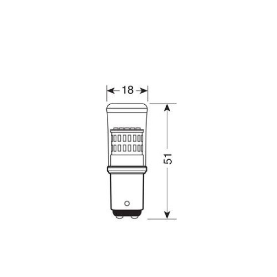 P21/5W 12-28V MEGA-LED48 6.500K BAY15d 370LM ΔΙΑΘΛΑΣΗΣ (ΔΙΠΟΛΙΚΟ) BLISTER 1ΤΕΜ.