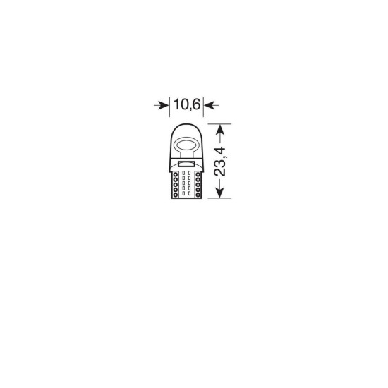 T10 W5W 24-32V W2,1x9,5d 80lm 2COB LED ΛΕΥΚΟ (ΚΑΡΦΩΤΟ) 2ΤΕΜ.