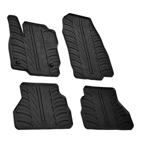 ΜΑΡΚΕ ΠΑΤΑΚΙΑ ΣΕ ΣΚΑΦΗ ΛΑΣΤΙΧΟ ΓΙΑ FORD B-MAX 10/2012-03/2015 SUMISURA ΣΕ ΜΑΥΡΟ ΧΡΩΜΑ ME ΚΟΥΜΠΩΜΑΤΑ LAMPA - 4 ΤΕΜ.