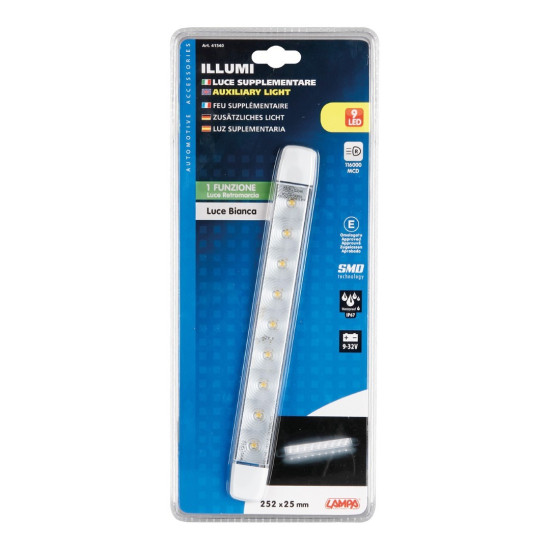 ΦΩΣ ΟΓΚΟΥ 9/32V ILLUMI ΜΕ 9 SMD LED 1 ΧΡΗΣΗΣ ΟΠΙΣΘΕΝ (ΛΕΥΚΟ/ΑΔΙΑΒΡΟΧΟ) - 1 ΤΕΜ.