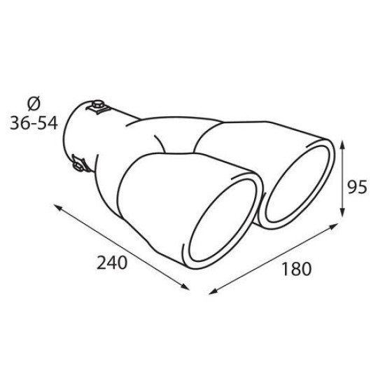 ΑΚΡΟ ΕΞΑΤΜΙΣΗΣ TS-22 Φ 36-54mm - ΔΙΠΛΗ ΑΠΟΛΗΞΗ