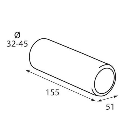 ΑΚΡΟ ΕΞΑΤΜΙΣΗΣ ΣΤΡΟΓΓΥΛΟ  Τ-5 32-45mm