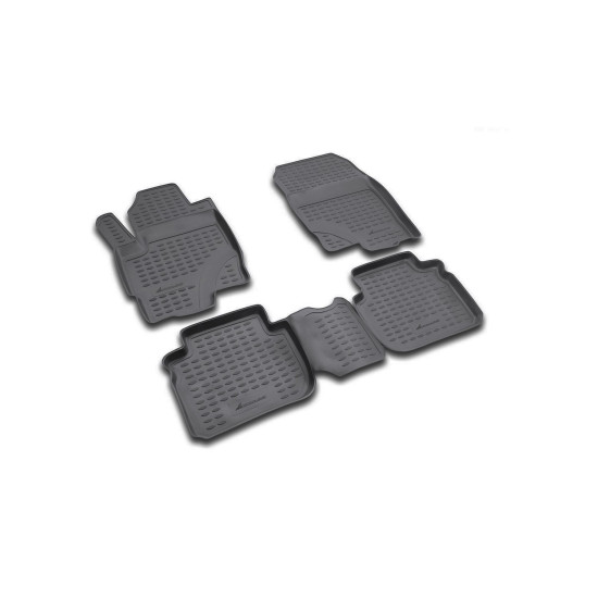 MITSUBISHI COLT 3D / 5D 06/2004-12/2008 ΜΑΡΚΕ ΠΑΤΑΚΙΑ ΣΕ ΣΚΑΦΗ TPE ΛΑΣΤΙΧΟ ΣΕ ΜΑΥΡΟ ΧΡΩΜΑ NOVLINE - 4 ΤΕΜ.