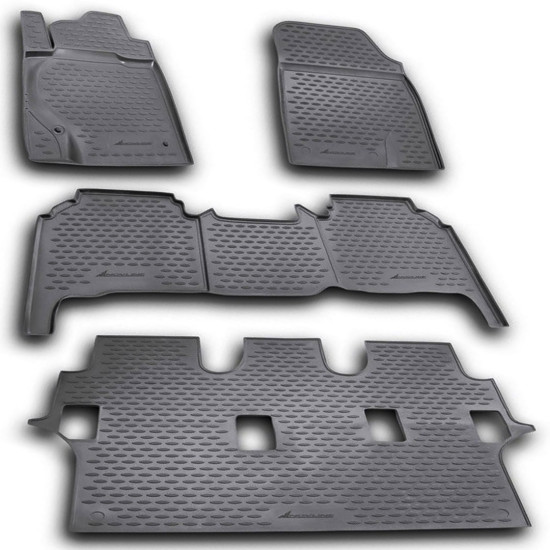 ΜΑΡΚΕ ΠΑΤΑΚΙΑ ΣΕ ΣΚΑΦΗ TPE ΛΑΣΤΙΧΟ ΓΙΑ TOYOTA LANDCRUISER 200 11/2007-2015  ΣΕ ΑΝΘΡΑΚΙ ΣΚΟΥΡΟ ΓΚΡΙ ΧΡΩΜΑ NOVLINE - 5 ΤΕΜ.