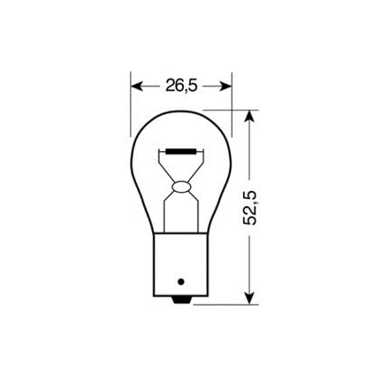 ΛΑΜΠΑΚΙ 12V/P21W ΧΡΩΜΙΟΥ/ΚΟΚΚΙΝΟ ΦΩΣ