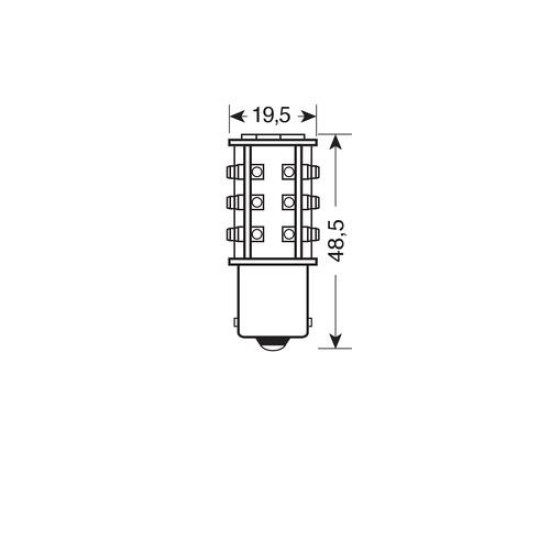 P21W 24/28V BA15s HYPER-LED 39